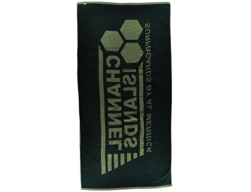 Beach Towel - Black / Olive 1 Beach Towel - Black / Olive
