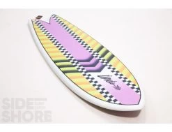 DAB - Fish - 80's - 5'5 X 20 7/8" X 2 1/2" - 33.5 L - Futures - Twin -Aqua Soldes dab fish 80s 55 x 20 78 x 2 12 335 l futures twin indio 2