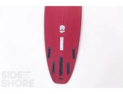 Egg Not - Mid - 7'4" X 21.50" X 2.78" - 49 L - Single US Box + Quad - Red -Aqua Soldes egg not mid 74 x 2150 x 278 49 l single us box quad red rusty surfboards 19